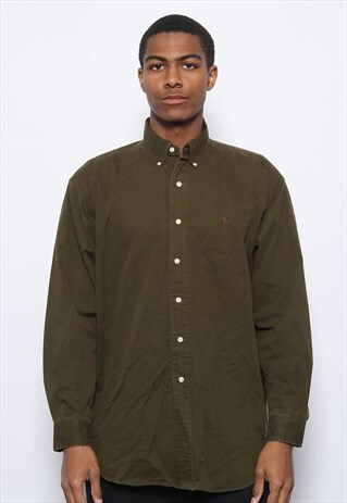 VINTAGE POLO RALPH LAUREN SHIRT GREEN