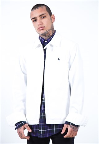 VINTAGE 90S POLO RALPH LAUREN HARRINGTON JACKET / S293