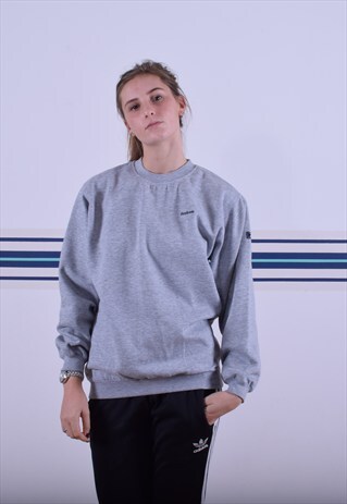 GREY REEBOK SWEATSHIRT