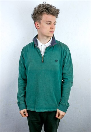 VINTAGE TIMBERLAND 1/4 ZIP SWEATSHIRT