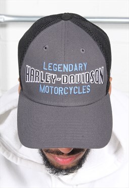 Vintage Harley Davidson Cap Grey Baseball Summer Sports Hat