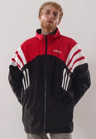 VINTAGE MENS ADIDAS TEAM SOCCER TRAINING WINTER JACKET COAT