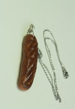 Hand Made Clay Baguette Necklace