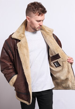 VINTAGE LEATHER AVIATOR JACKET