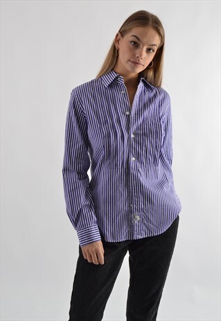 PURPLE RALPH LAUREN STRIPED SHIRT GRL3875