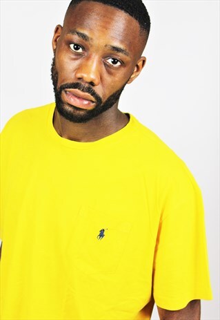 RETRO / 90'S / RALPH LAUREN / YELLOW T-SHIRT