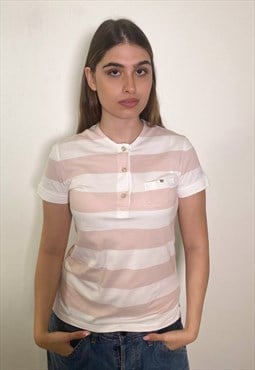 Vintage y2k stripes polo shirt 