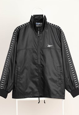 Vintage Sportswear Windbreaker Shell Jacket Logo Black 