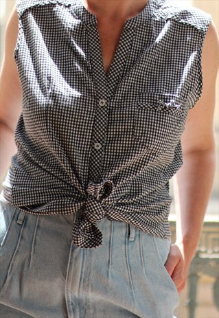 GINGHAM BLOUSE