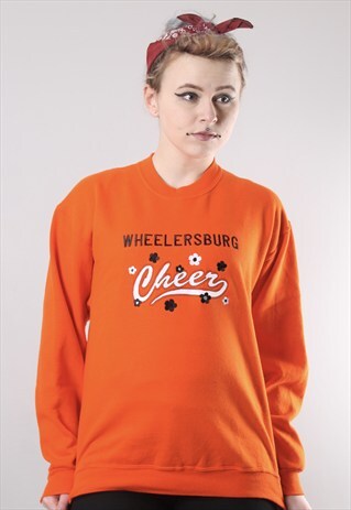 VINTAGE USA PRINT 90S SWEATSHIRT JUMPER MEDIUM