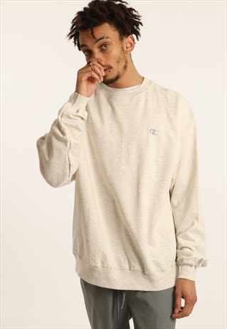 VINTAGE CHAMPION EMBROIDERED LOGO SWEATSHIRT