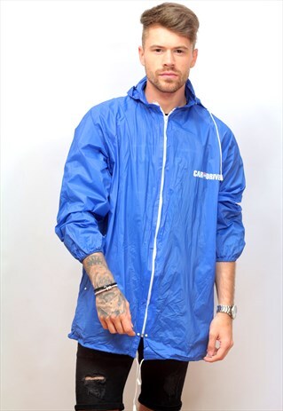 1990'S VINTAGE BLUE WINDBREAKER JACKET