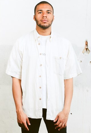 VINTAGE STRIPE PATTERN SHIRT