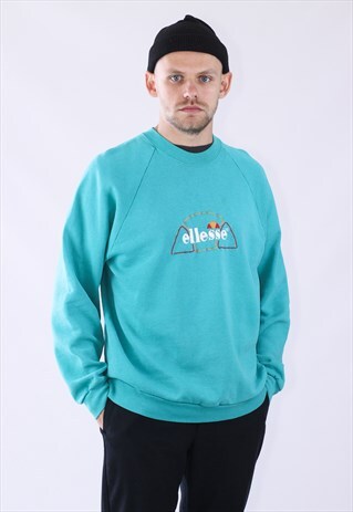 VINTAGE MENS ELLESSE BIG LOGO SWEATSHIRT