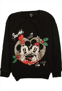 Disney 90's Mickey & Minnie Mouse Crew Neck Sweatshirt Mediu