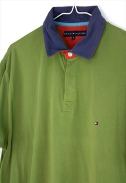Vintage Tommy Hilfiger Polo Shirt in Green L