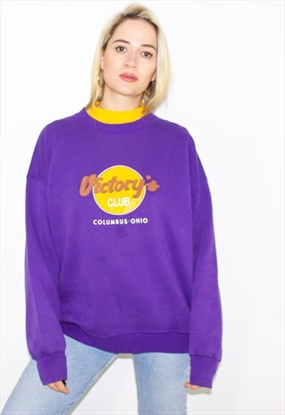 VINTAGE 90'S OVERSIZED FIT AMERICAN COLLEGE SWEATSHIRT
