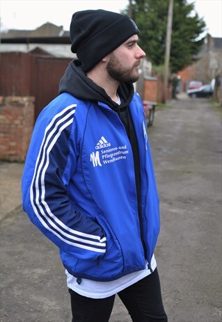 VINTAGE 90'S ADIDAS FOOTBALL WINDBREAKER TRACK JACKET