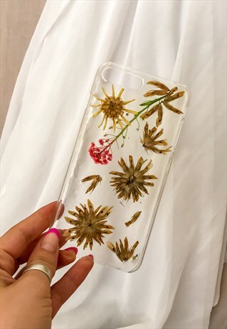 PRESSED WILDFLOWERS PHONE COVER FOR THE IPHONE 7/8 PLUS