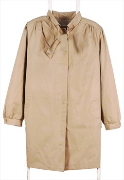 Vintage 90's London Fog Trench Coat Long Button Up Beige