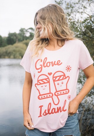 GLOVE ISLAND WOMEN'S SLOGAN T-SHIRT