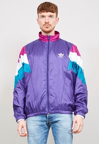 Vintage 80's Adidas purple tonal shell sports jacket | Nordic Poetry ...