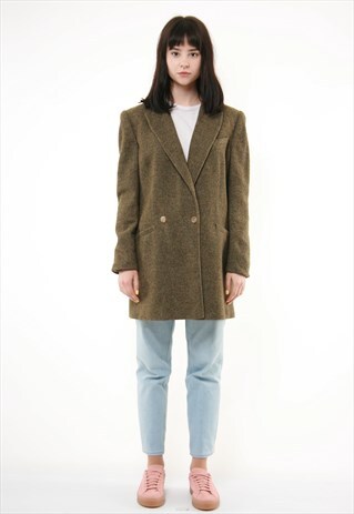 90S VINTAGE VALENTINO WOOL JACKET LONG BLAZER OVERSIZED 711