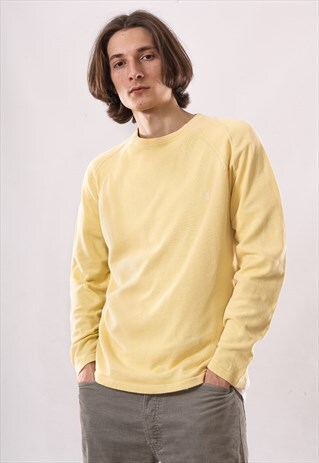VINTAGE MENS YVES SAINT LAURENT LOGO KNIT JUMPER SWEATER
