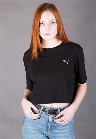 REWORKED VINTAGE PUMA CROP TEE