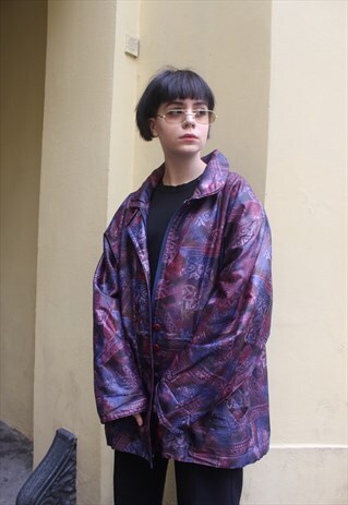VINTAGE 90' OLDSCHOOL AMAZING MULTI WARM COAT