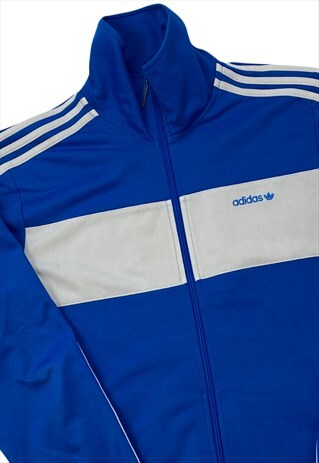 blue adidas tracksuit top