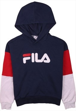 Fila blue white red hoodie hotsell