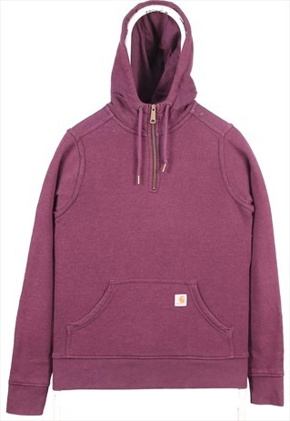 Vintage 90's Carhartt Hoodie Quarter Zip Heavyweight