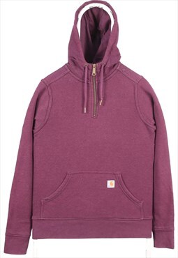 Vintage 90's Carhartt Hoodie Quarter Zip Heavyweight