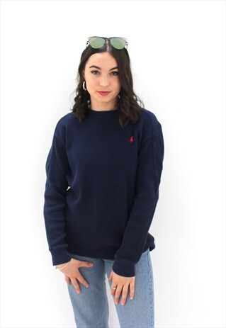 90'S RETRO BLUE LONG SLEEVED TOP