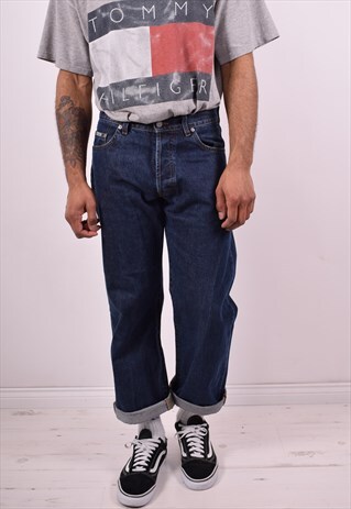 CALVIN KLEIN MENS VINTAGE JEANS W31 L28 BLUE 90S