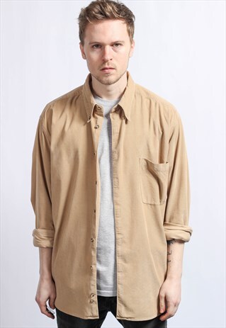 VINTAGE OVERSIZED CORDUROY SHIRT