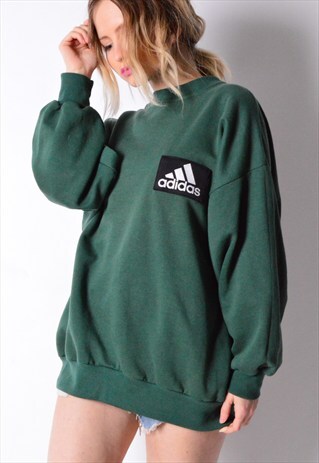 REWORKED VINTAGE 90S GREEN SWEATSHIRT X ADIDAS X NINTENDO