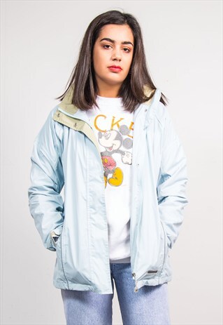 90'S VINTAGE BLUE K-WAY WATERPROOF LIGHTWEIGHT JACKET COAT