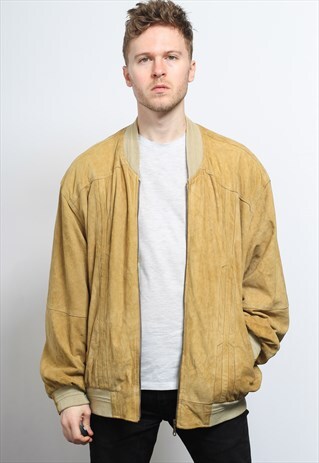 VINTAGE SUEDE BOMBER JACKET
