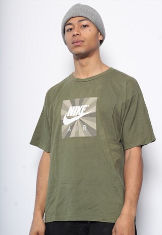 VINTAGE NIKE AIR LOGO T-SHIRT GREEN