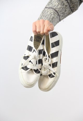 VINTAGE SUPERGA STRIPED TRAINERS