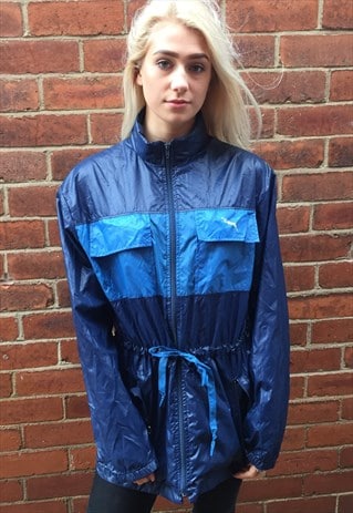 VINTAGE PUMA WINDBREAKER STYLE JACKET PAC A MAC