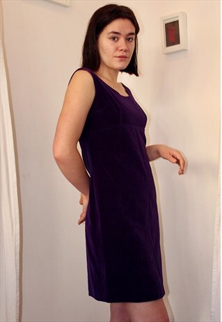 60S PURPLE VELVET DRESS