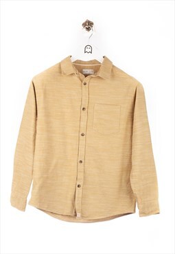 Vintage  Zara  Flannel Shirt Basic Look Beige