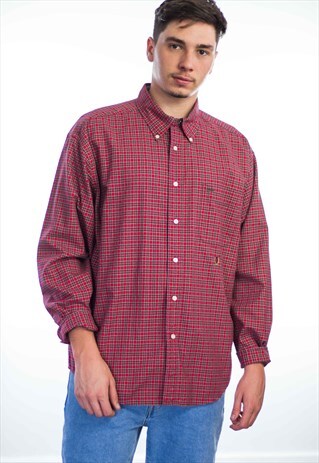 VINTAGE TOMMY HILFIGER LOGO SHIRT 90S XL 12.6