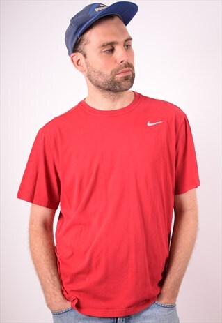NIKE MENS VINTAGE T-SHIRT TOP XL RED 90S