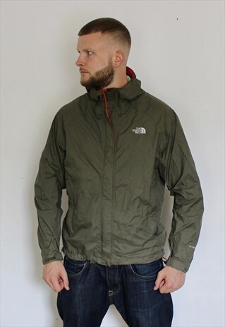 VINTAGE GREEN NORTH FACE HYVENT JACKET MEDIUM