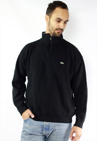 BLACK LACOSTE JUMPER / LACOSTE SWEATER BLACK