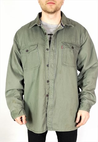 levis sherpa green